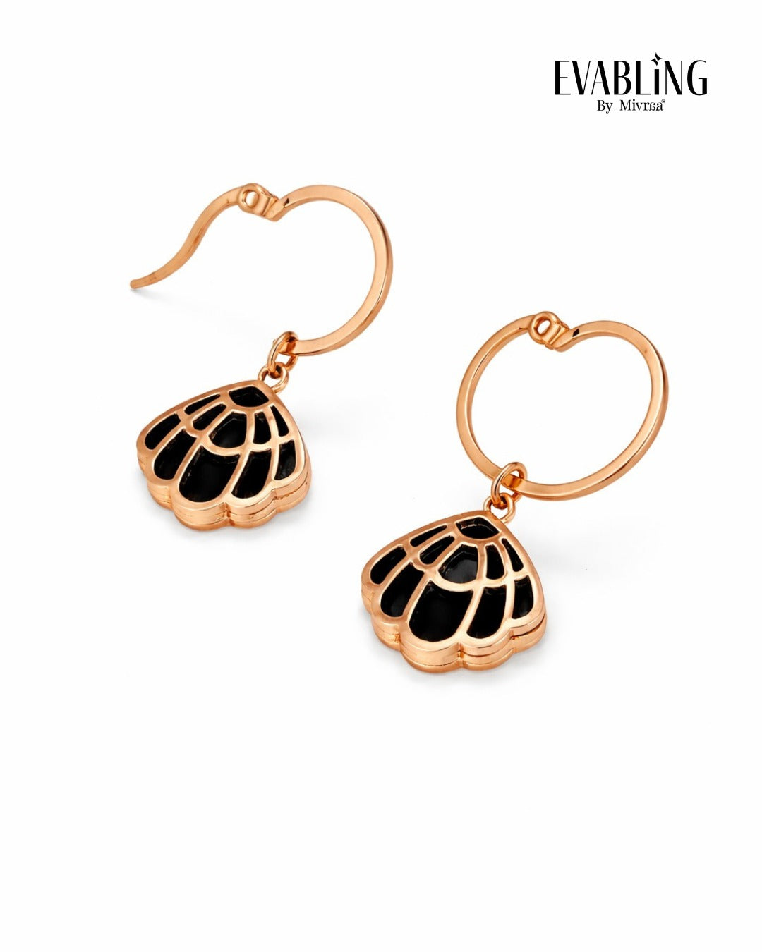 EVABLiNG by Mivraa - Floral Drop Hoops