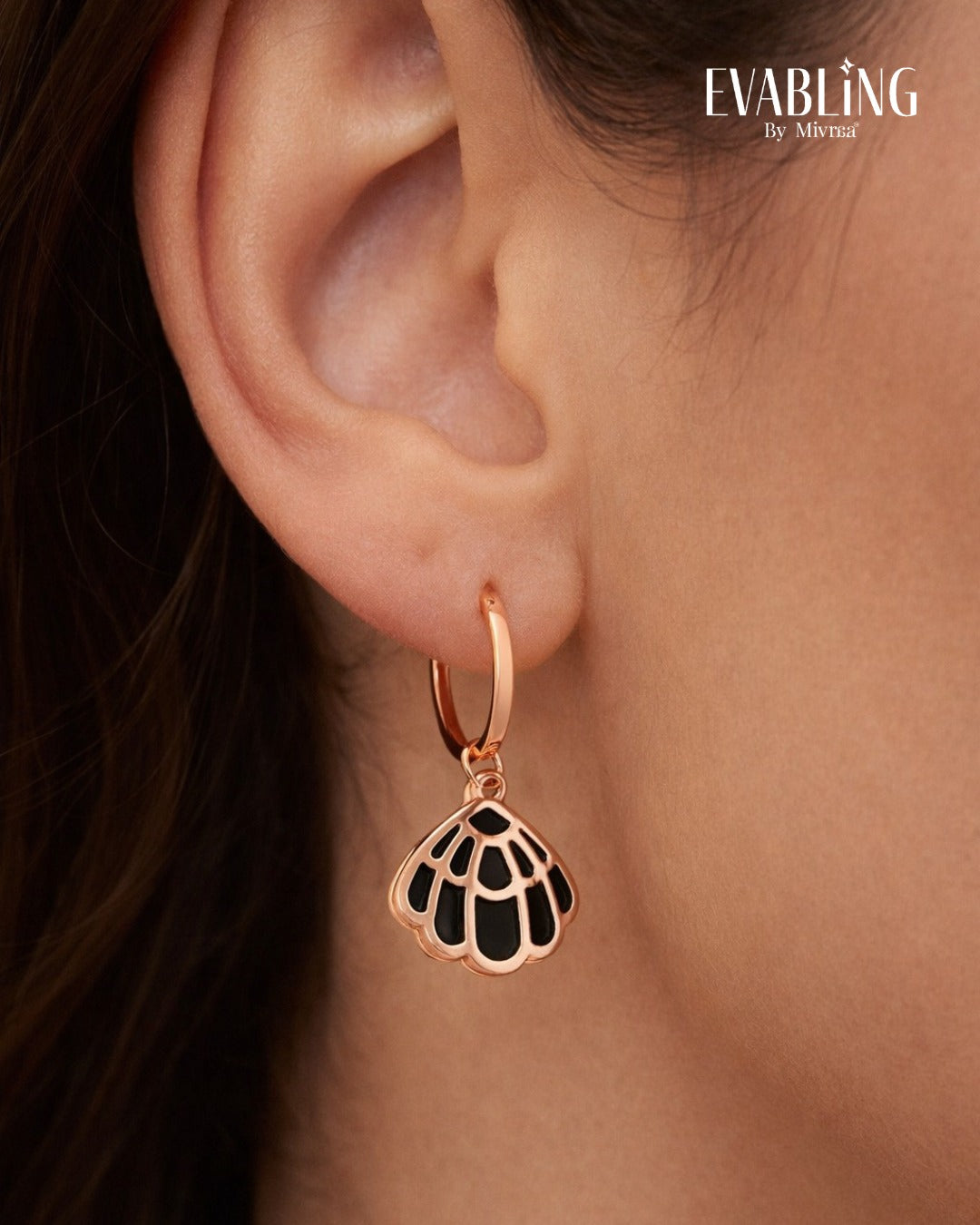 EVABLiNG by Mivraa - Floral Drop Hoops