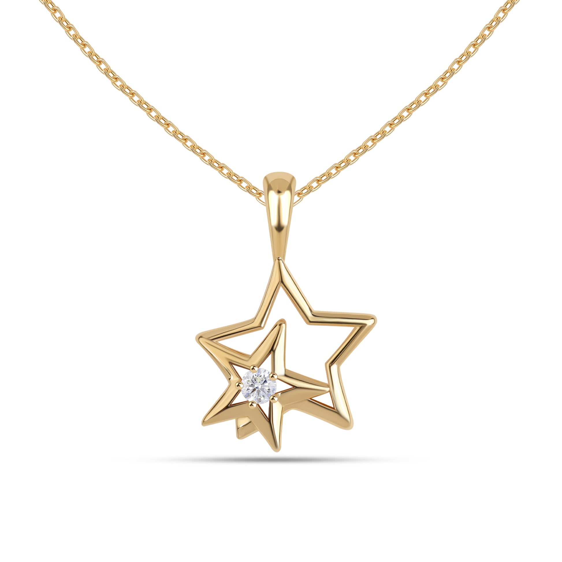 Tara lab grown diamond pendant in 9kt jewellery by Maya by Mivraa for women