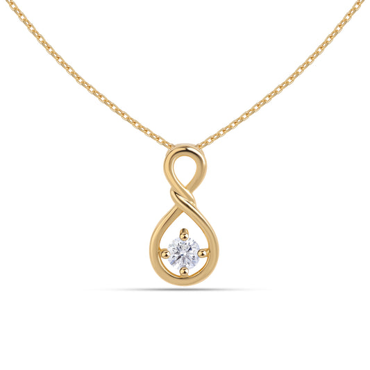 Ziva single diamond pendant in lab grown diamond jewelry by Maya by Mivraa